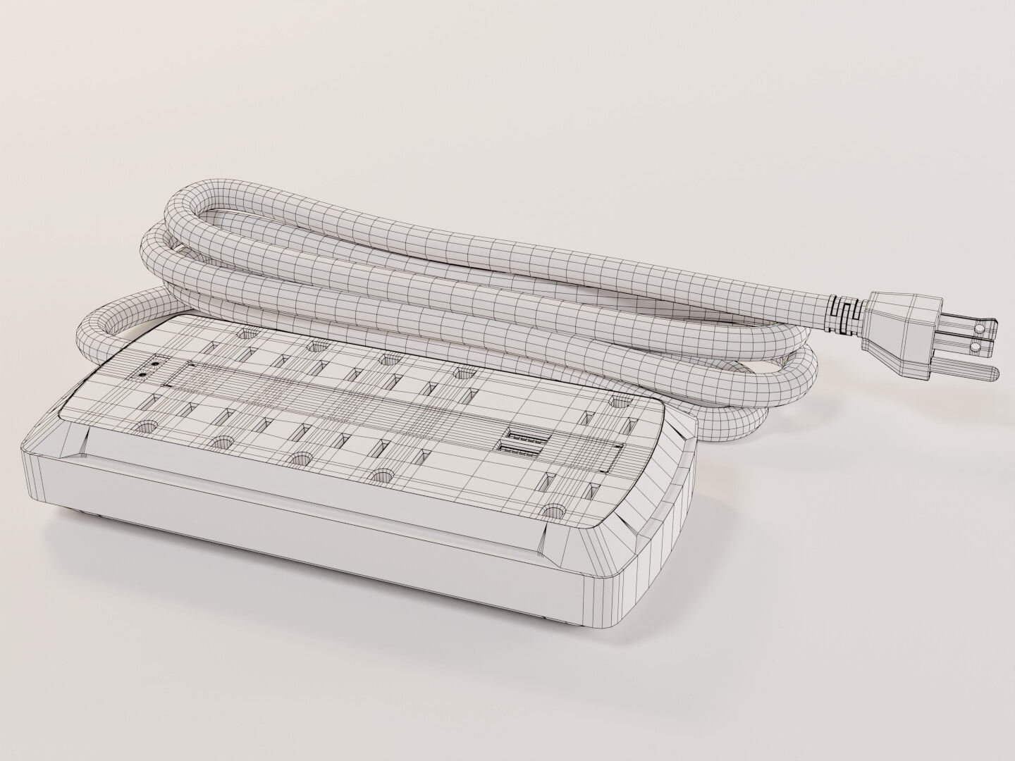 Power Strip 3D model_21
