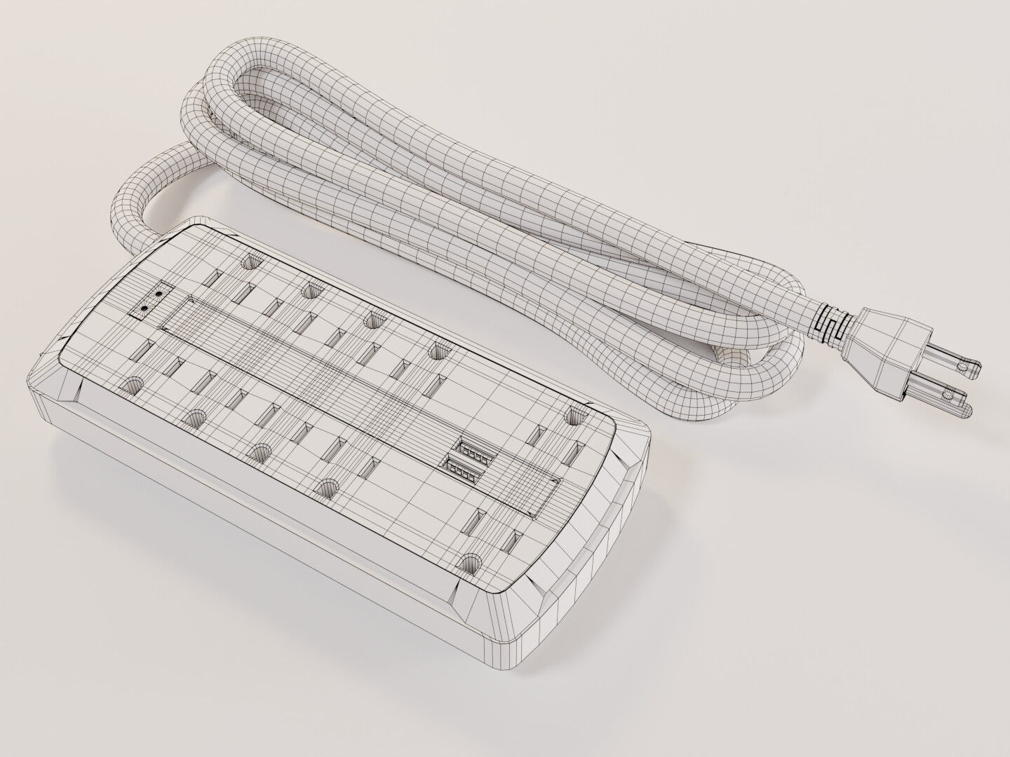 Power Strip 3D model_19