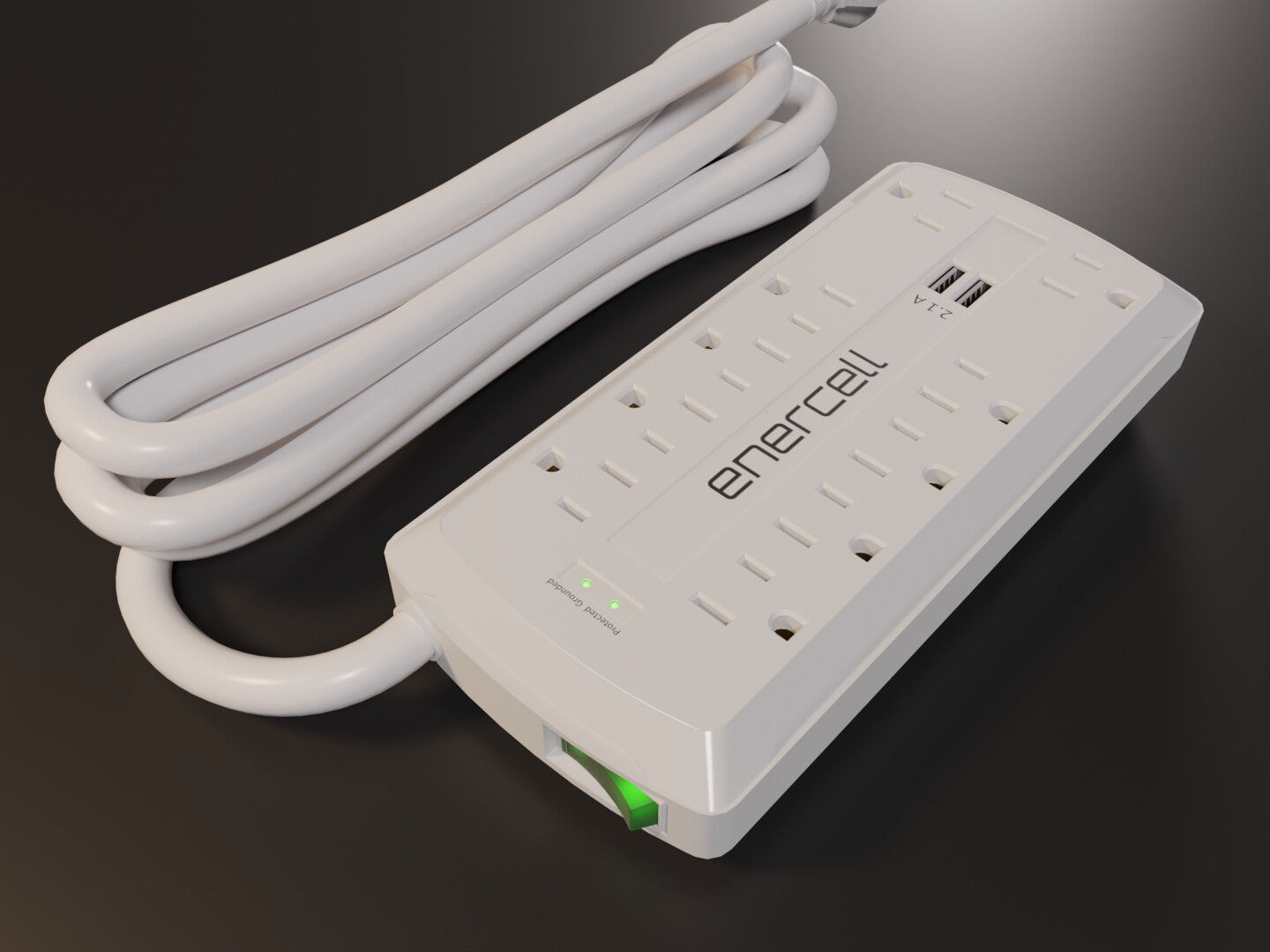 Power Strip 3D model_13
