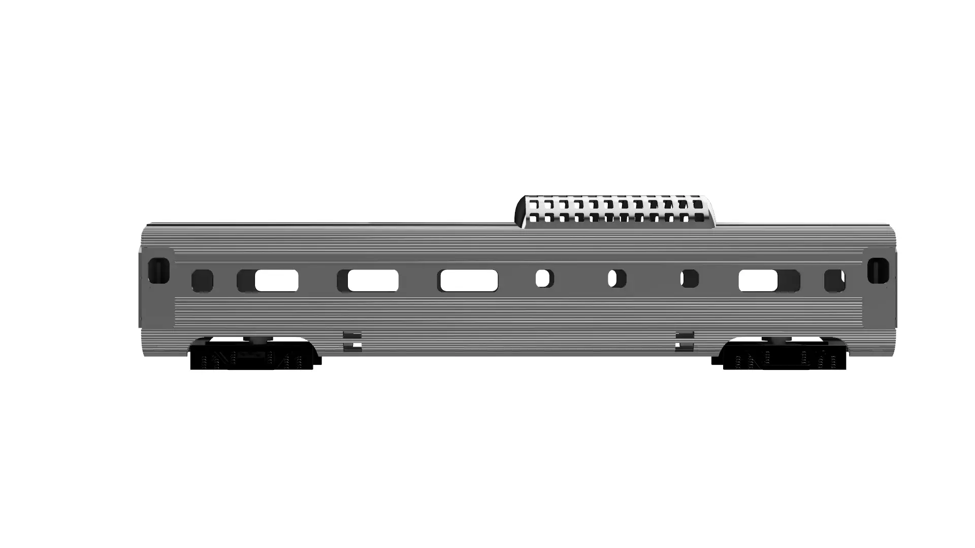 Amtrak Streamliner Dome car h0 scale 3D print model_0