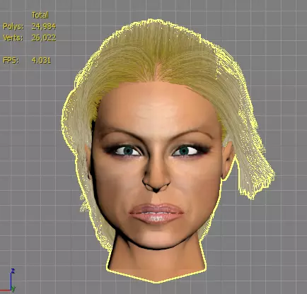 head pamela anderson 3D model_0
