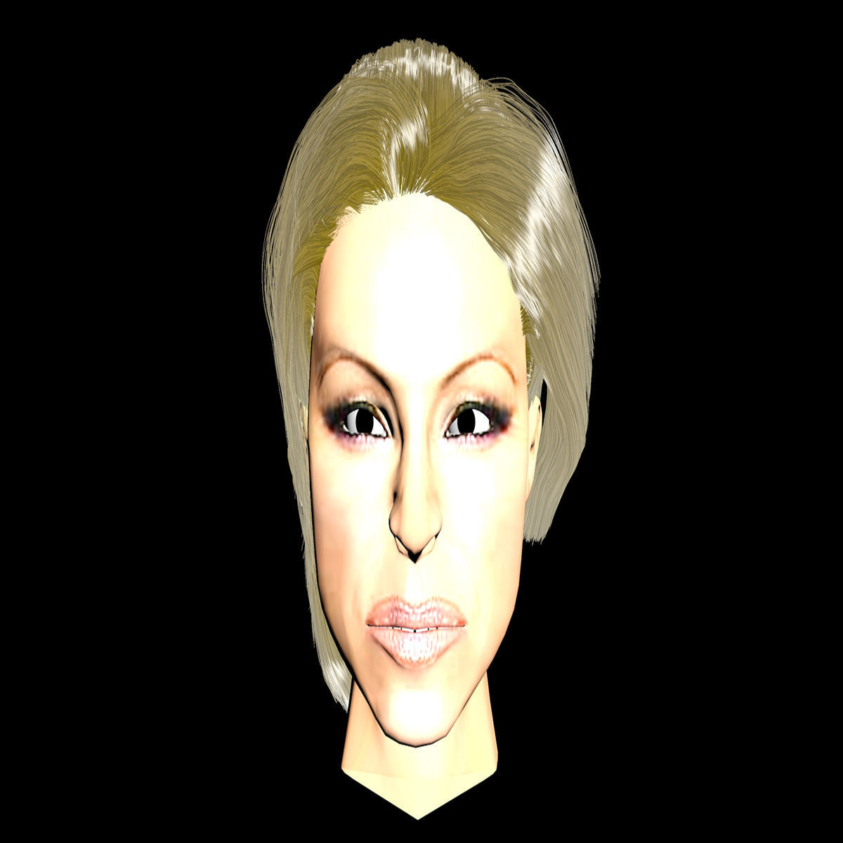 head pamela anderson 3D model_4