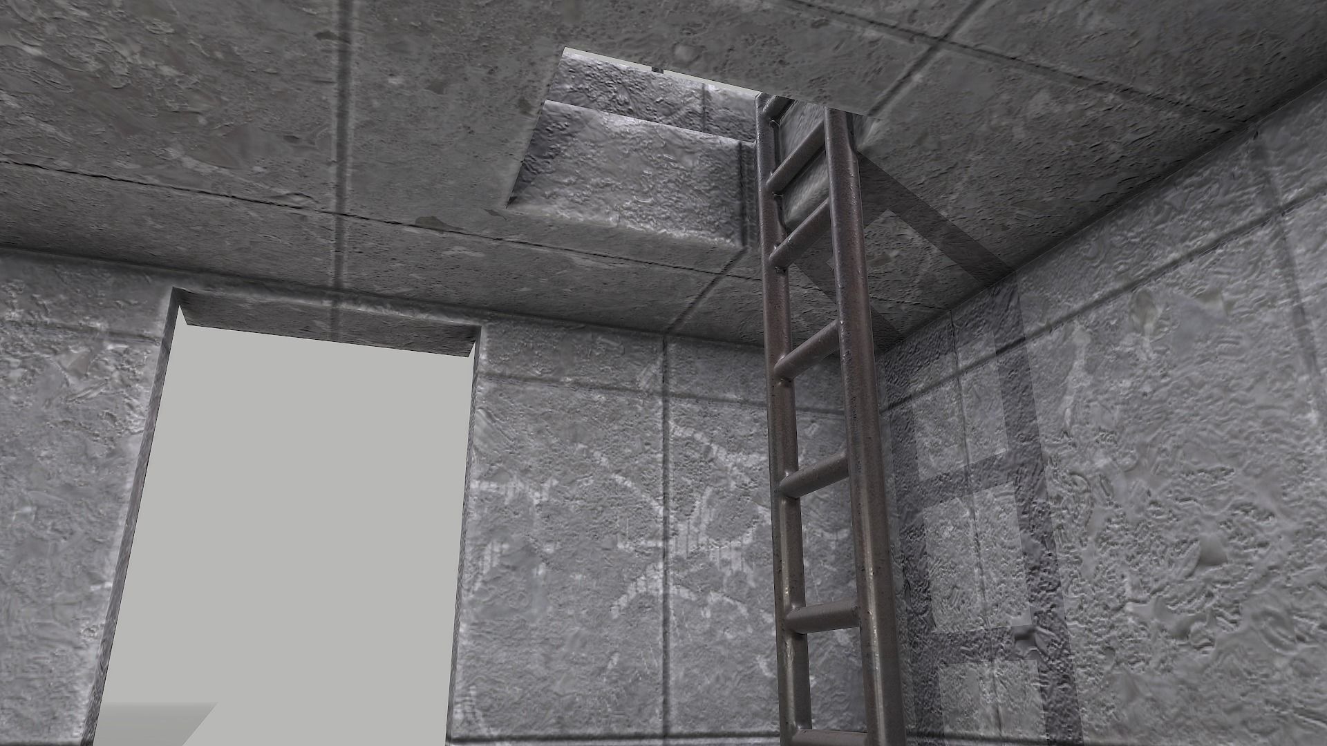 Military Bunker  Low-poly 3D model_6