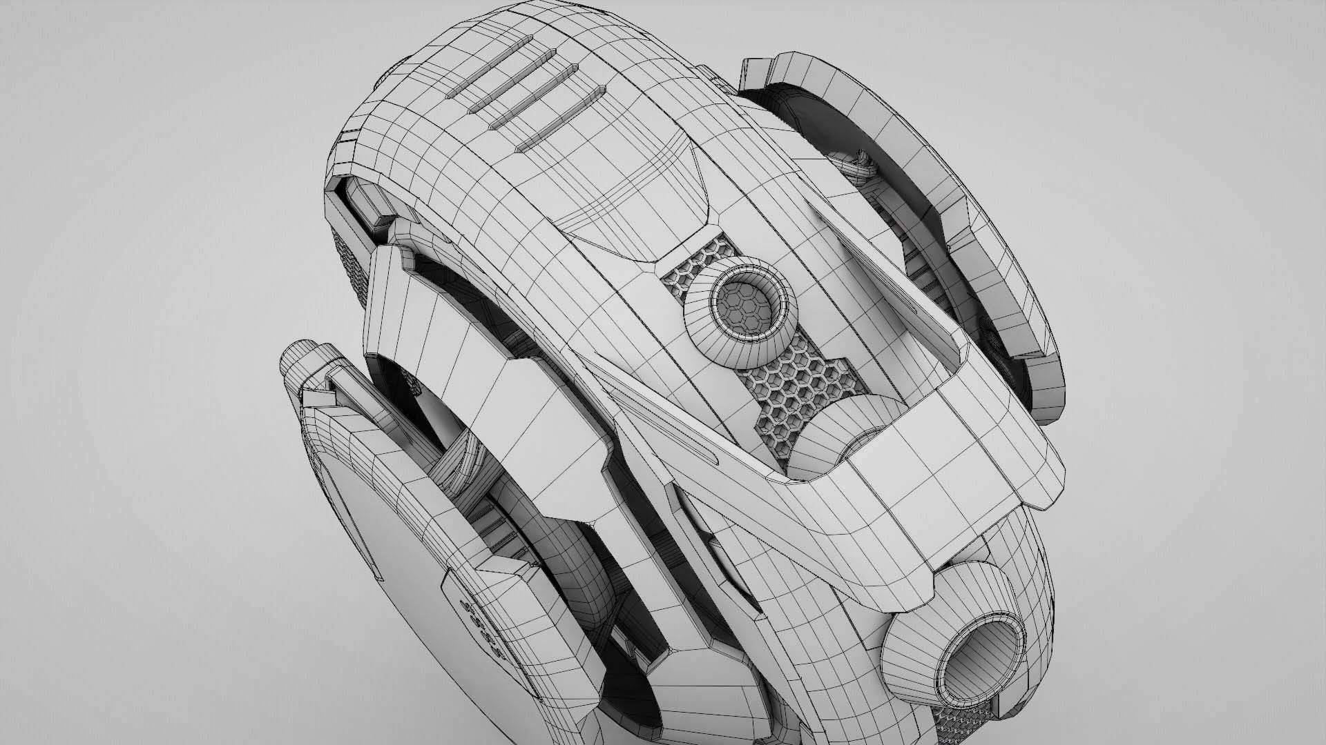 STREET FIGHTER BOT  RIGGED 3D model_34