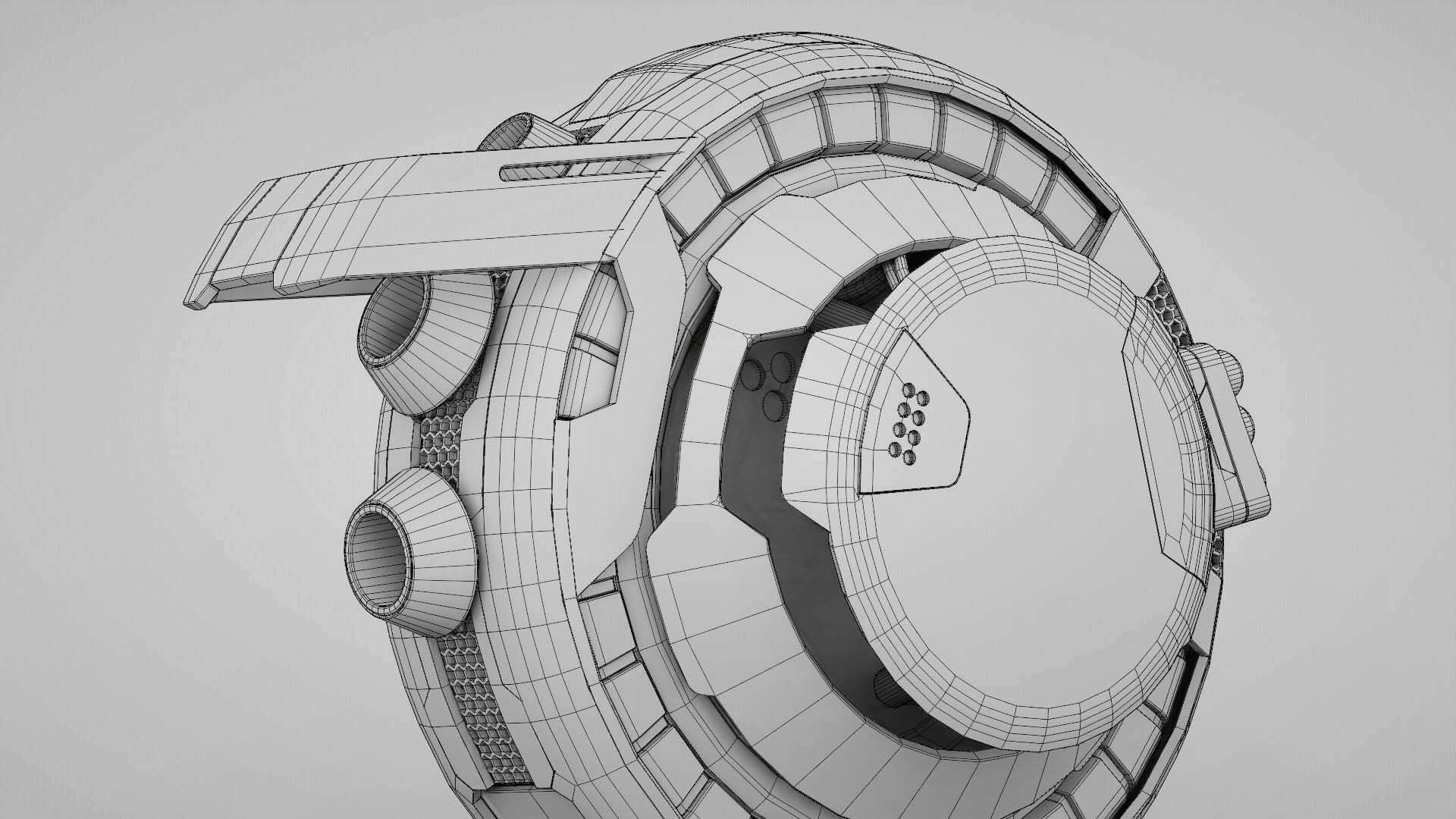 STREET FIGHTER BOT  RIGGED 3D model_35