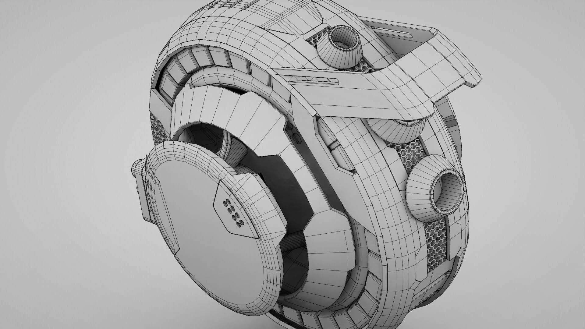 STREET FIGHTER BOT  RIGGED 3D model_33