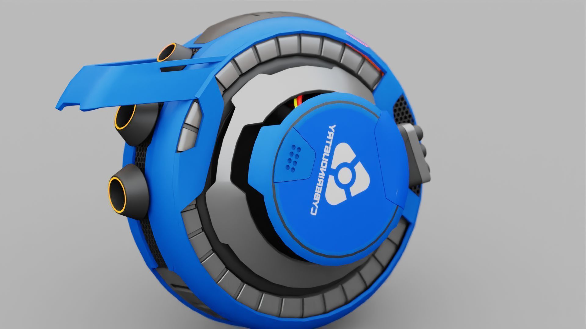 STREET FIGHTER BOT  RIGGED 3D model_8