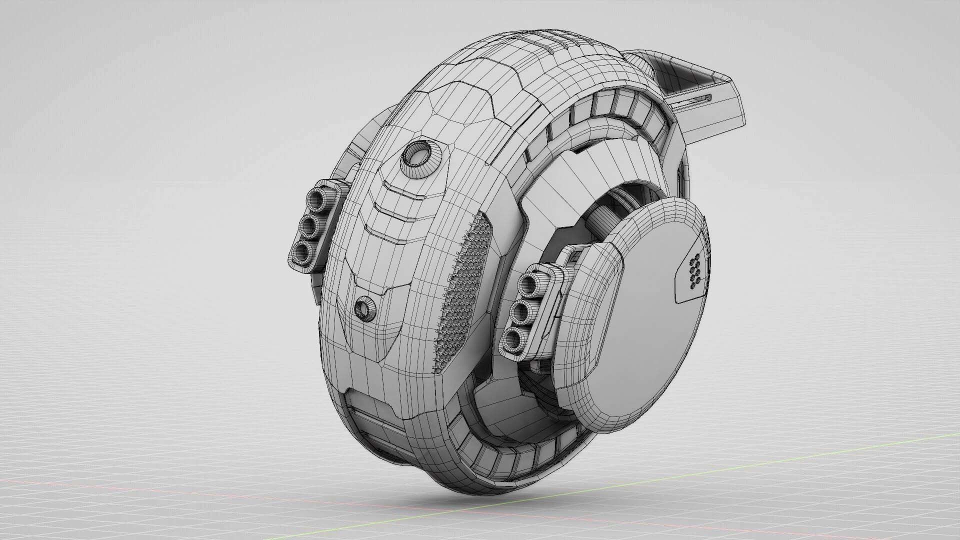 STREET FIGHTER BOT  RIGGED 3D model_30