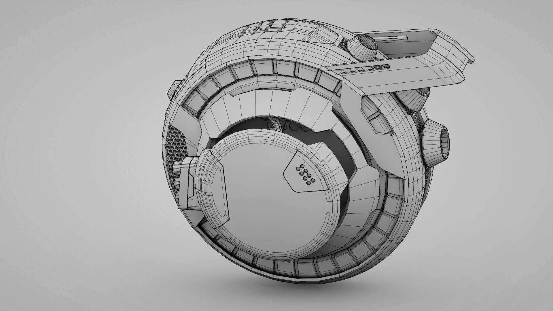 STREET FIGHTER BOT  RIGGED 3D model_32