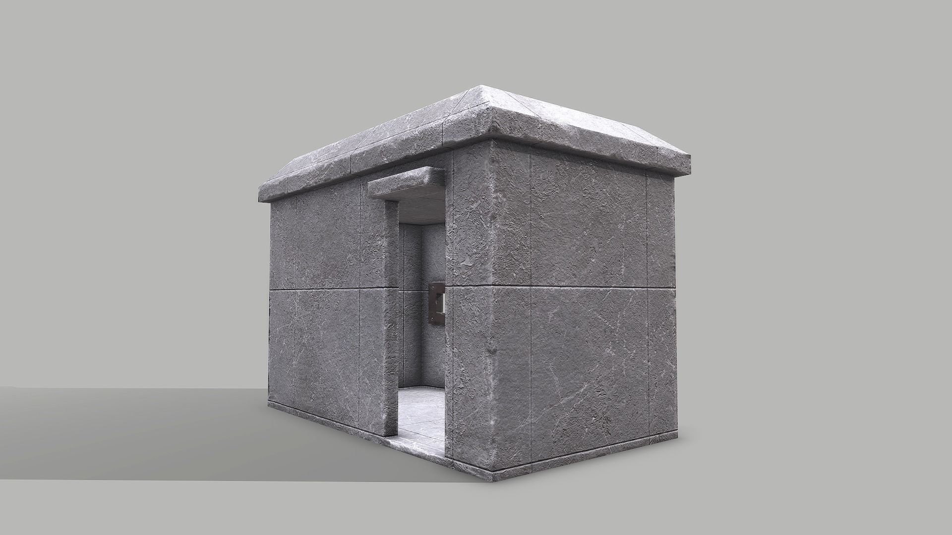 Military Bunker 2 Low-poly 3D model_3
