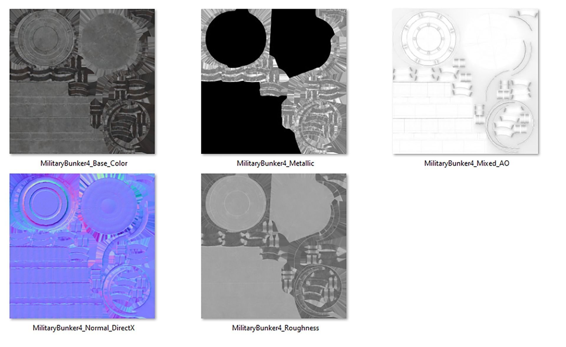 Military Bunker 4  Low-poly 3D model_6