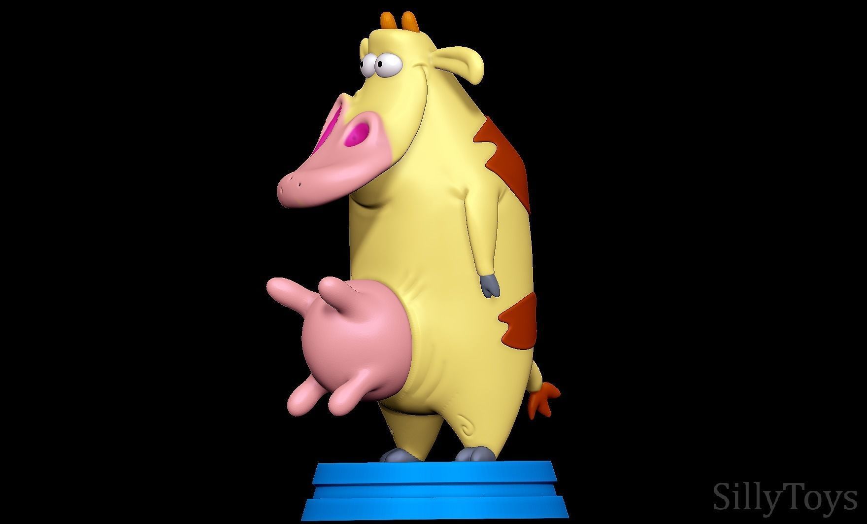 Cow - Cow and Chicken 3D print model_2