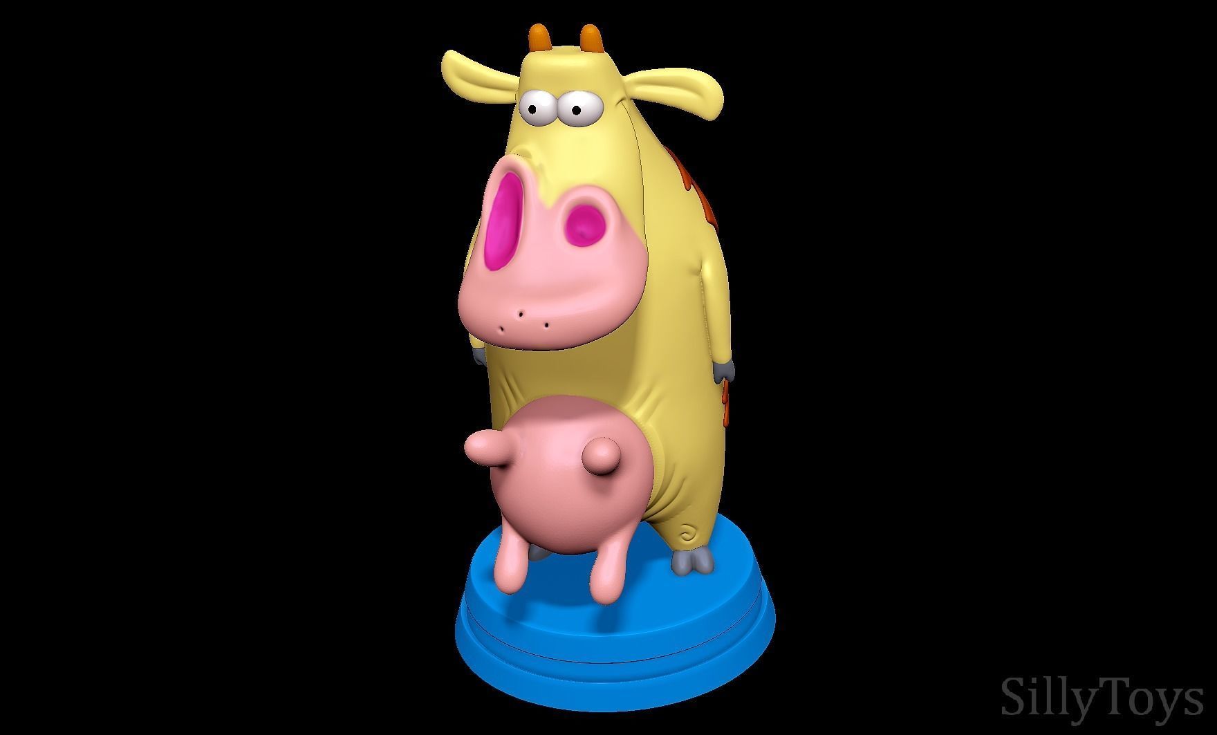 Cow - Cow and Chicken 3D print model_5