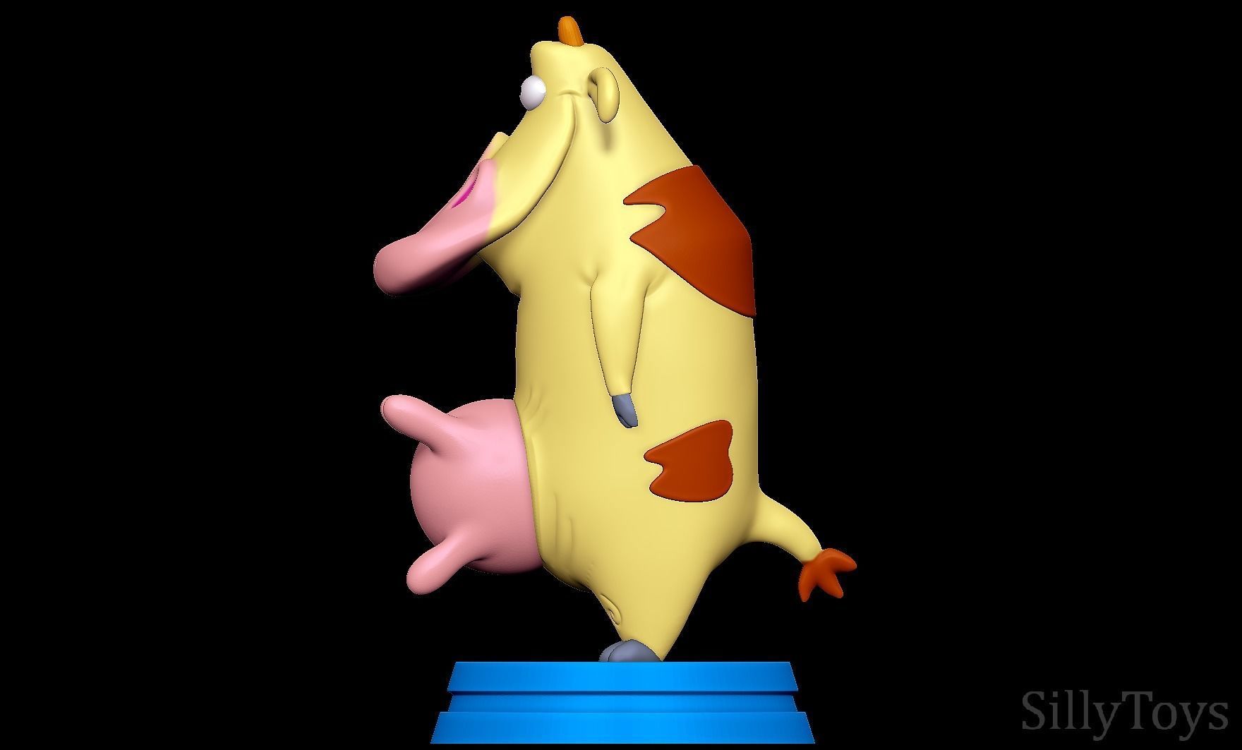 Cow - Cow and Chicken 3D print model_3