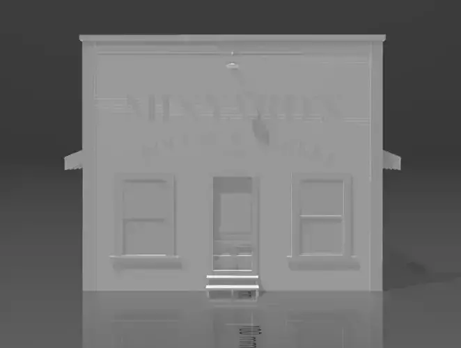 Minyards Grocery and Market ca 1932 HO Scale Railroad 3D model