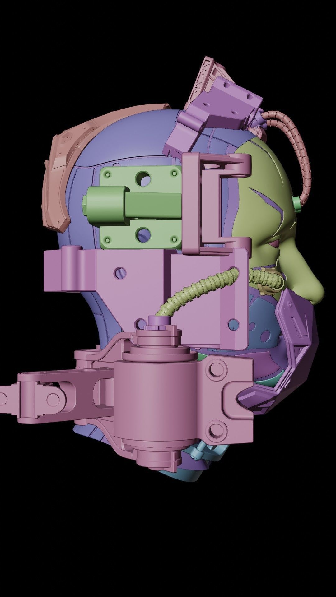 Sci-fi Character Cyborg 003 3D model_21