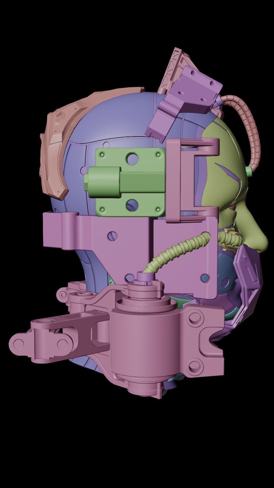 Sci-fi Character Cyborg 003 3D model_17