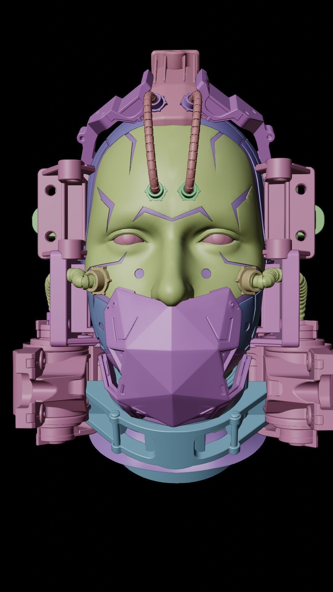 Sci-fi Character Cyborg 003 3D model_18