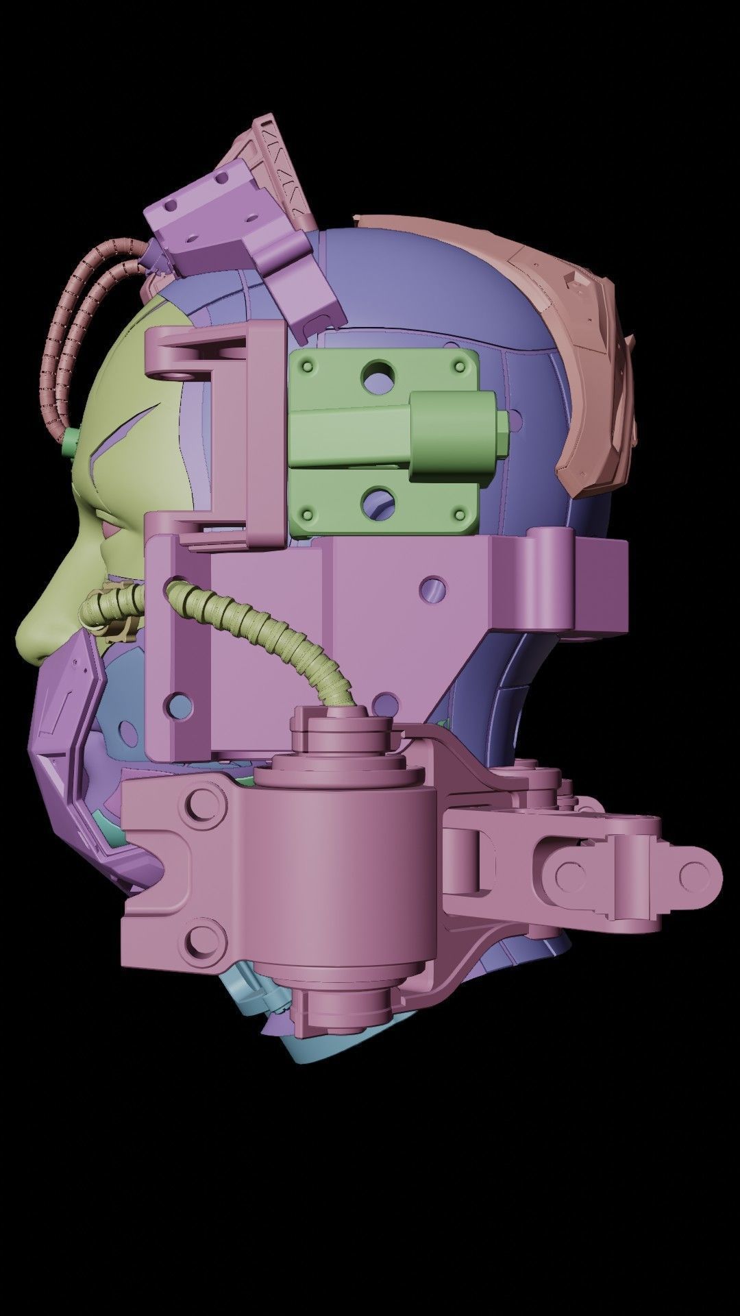 Sci-fi Character Cyborg 003 3D model_19