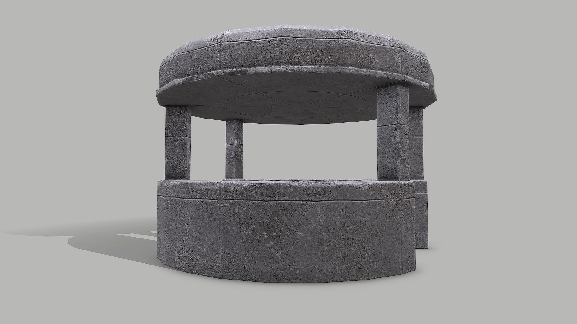 Military Bunker 5 Low-poly 3D model_4