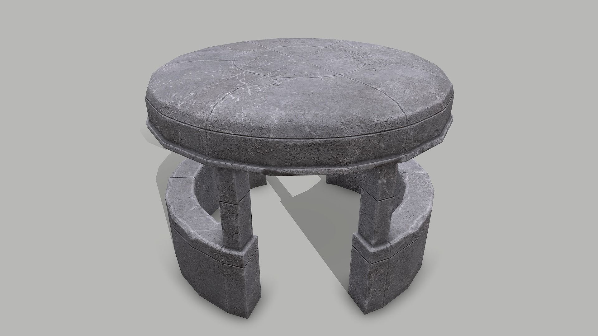 Military Bunker 5 Low-poly 3D model_5