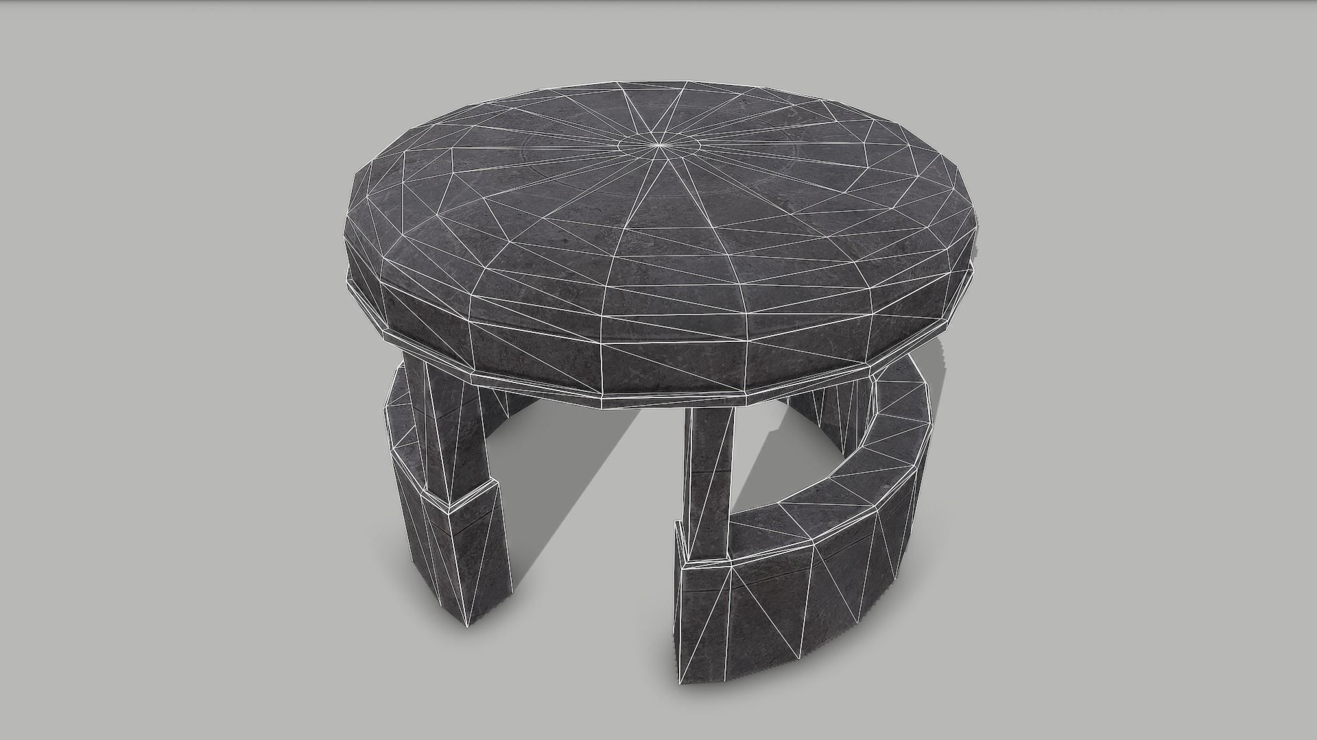 Military Bunker 5 Low-poly 3D model_6