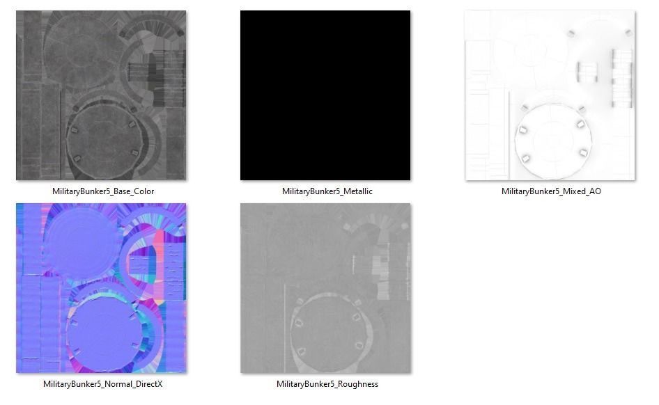Military Bunker 5 Low-poly 3D model_7