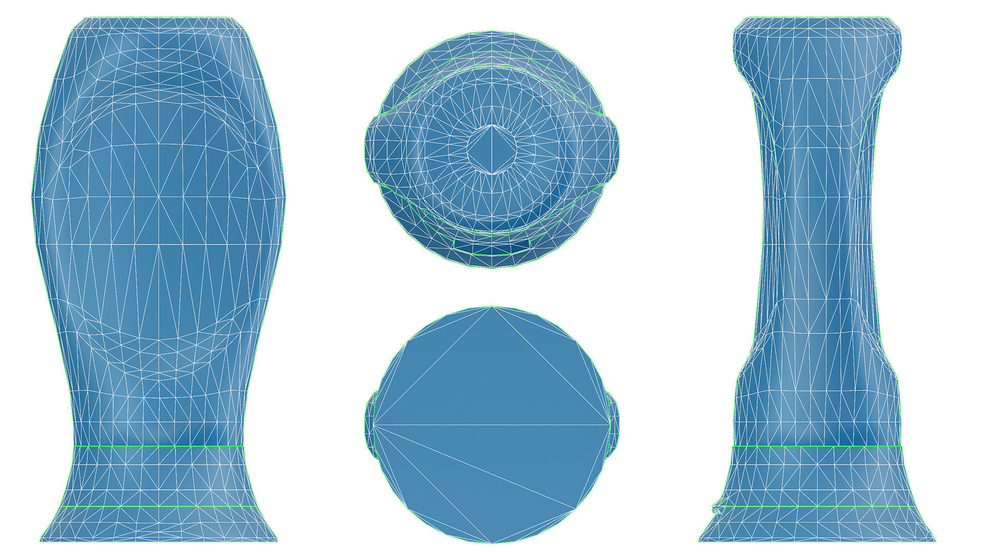 Cartoon Sauce Bottles Game Ready Low-poly 3D model_9