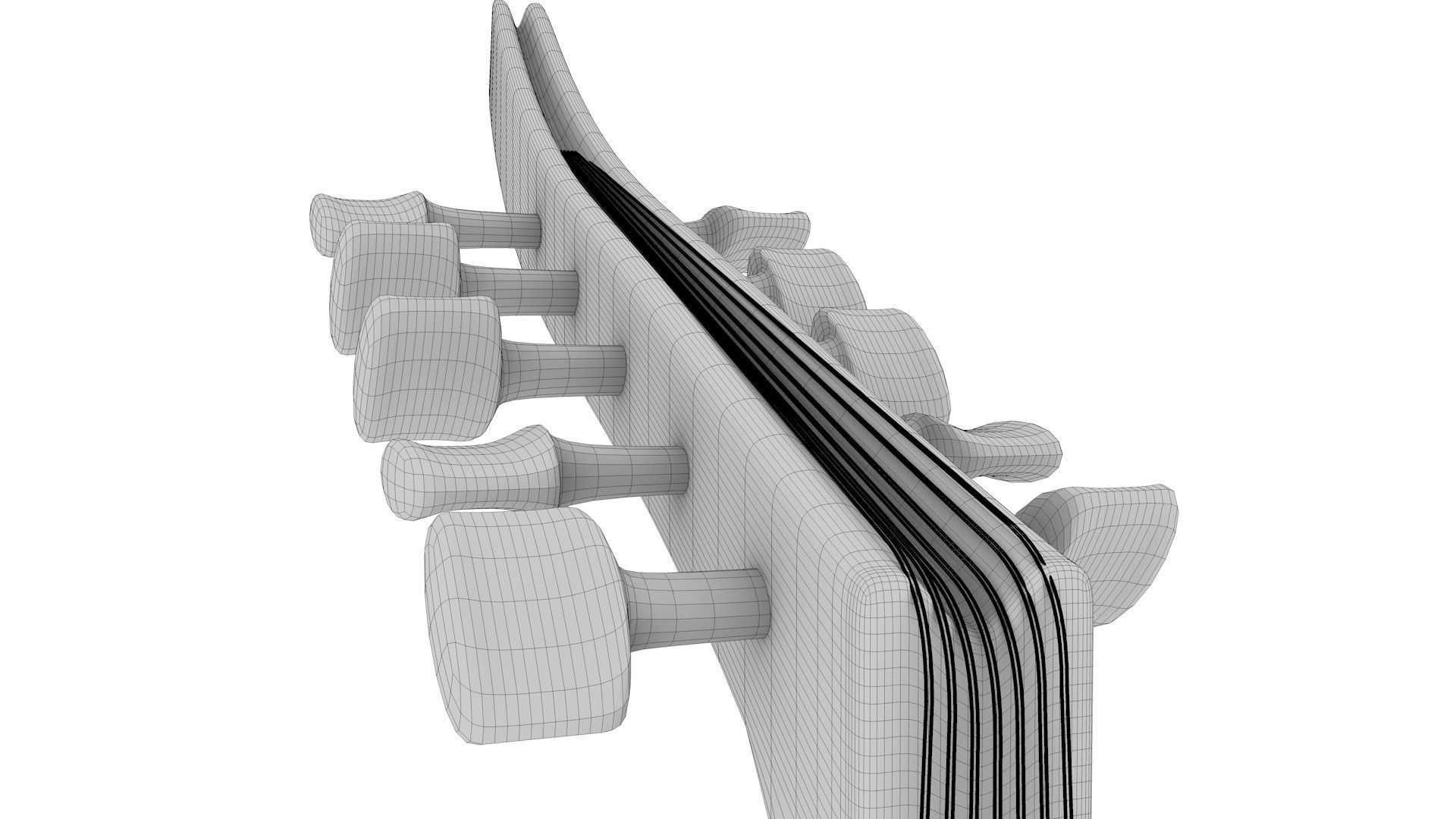 Oud Musical Instrument 3D model_17