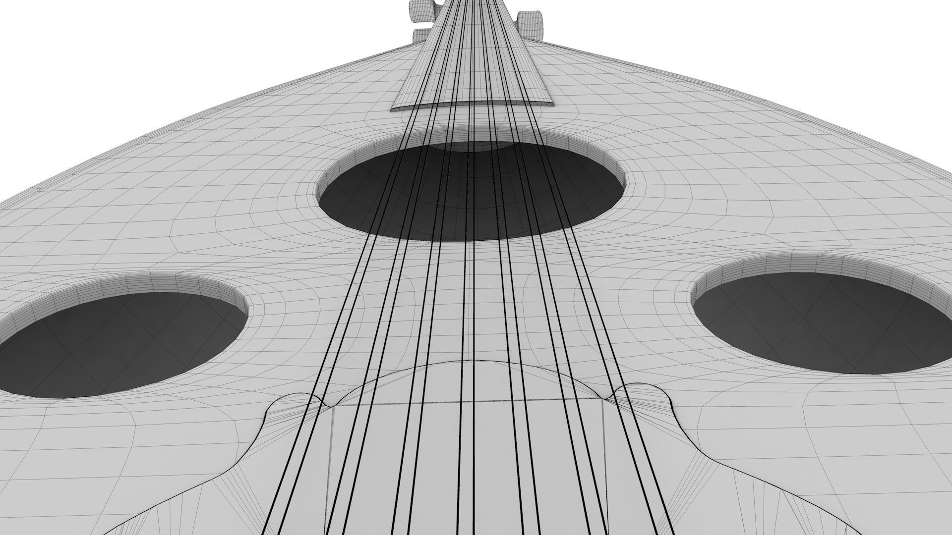 Oud Musical Instrument 3D model_15