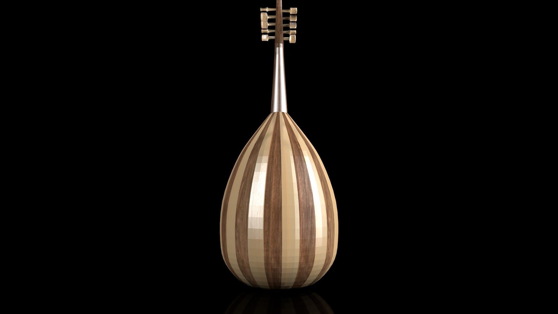 Oud Musical Instrument 3D model_3
