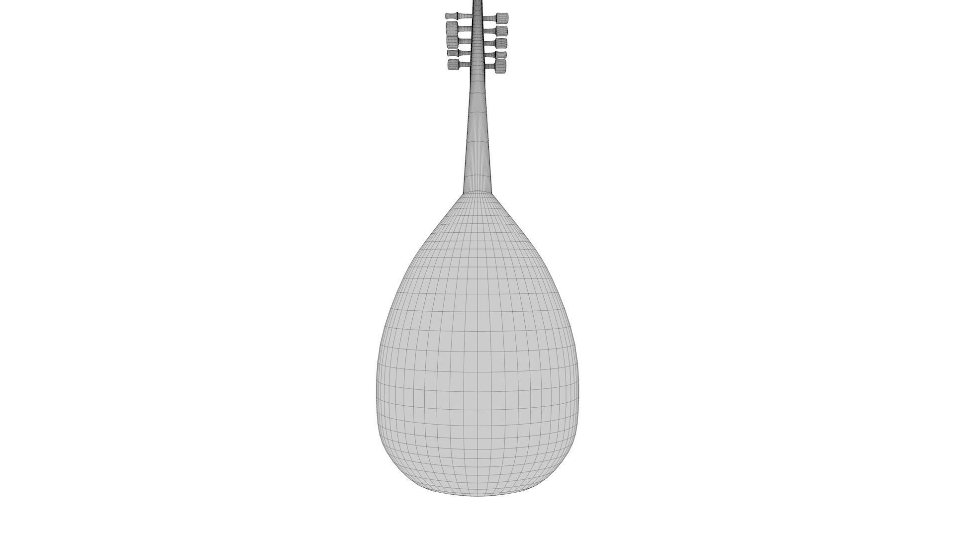 Oud Musical Instrument 3D model_12