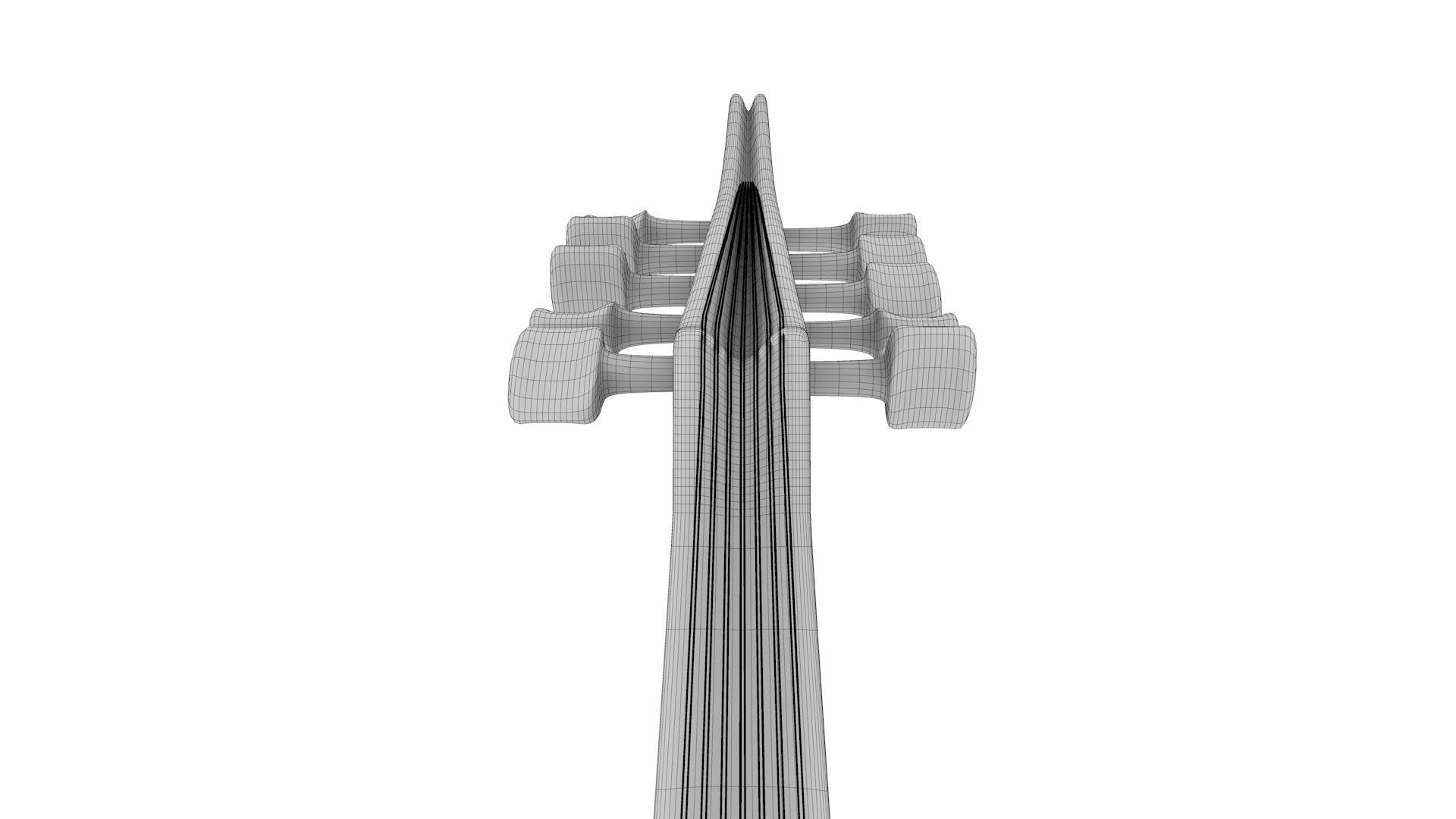 Oud Musical Instrument 3D model_16