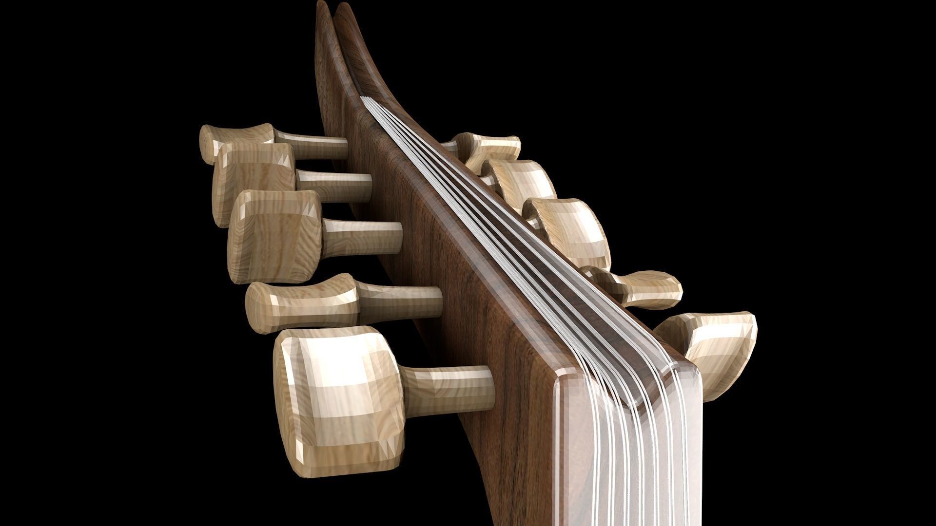 Oud Musical Instrument 3D model_8