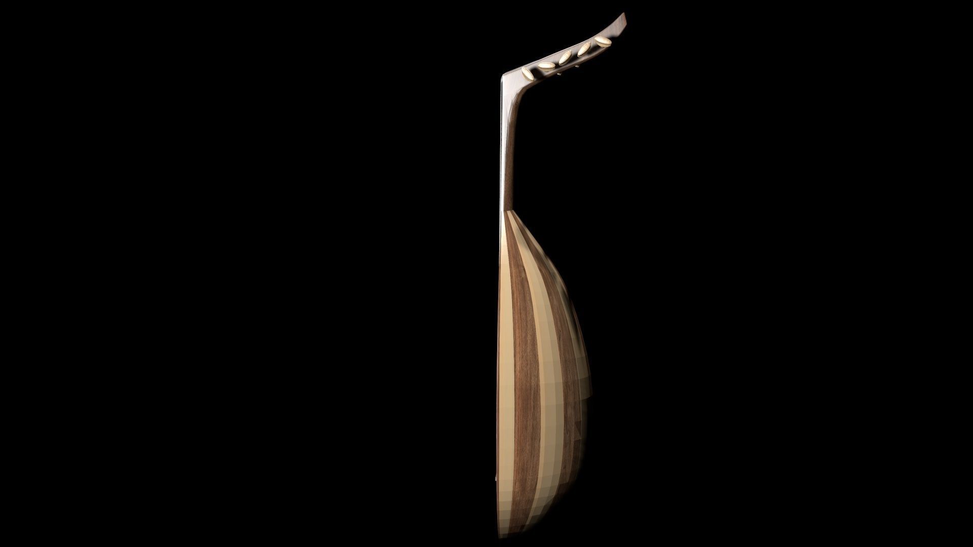 Oud Musical Instrument 3D model_2