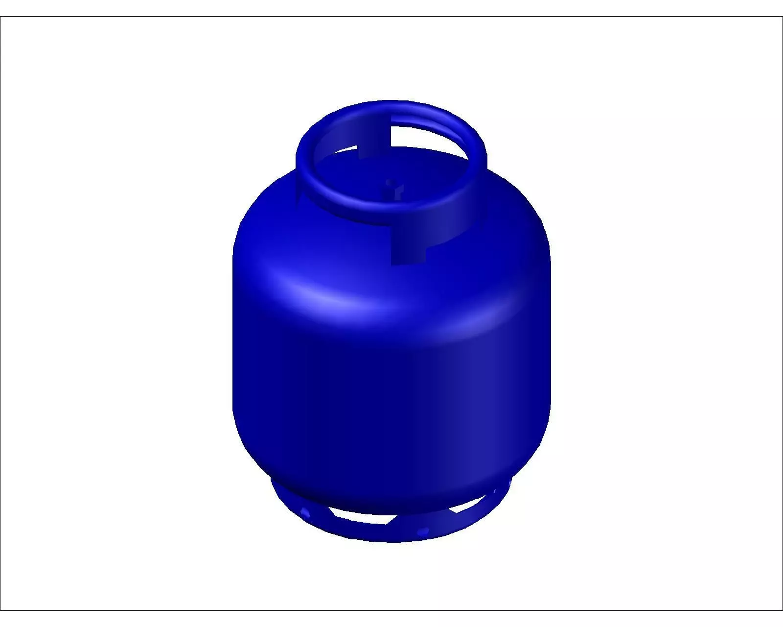 pressure vessel cylinder P13 3D model