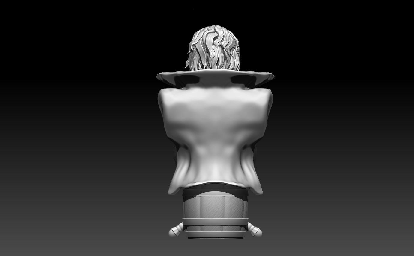 Shanks bust  3D print model_6