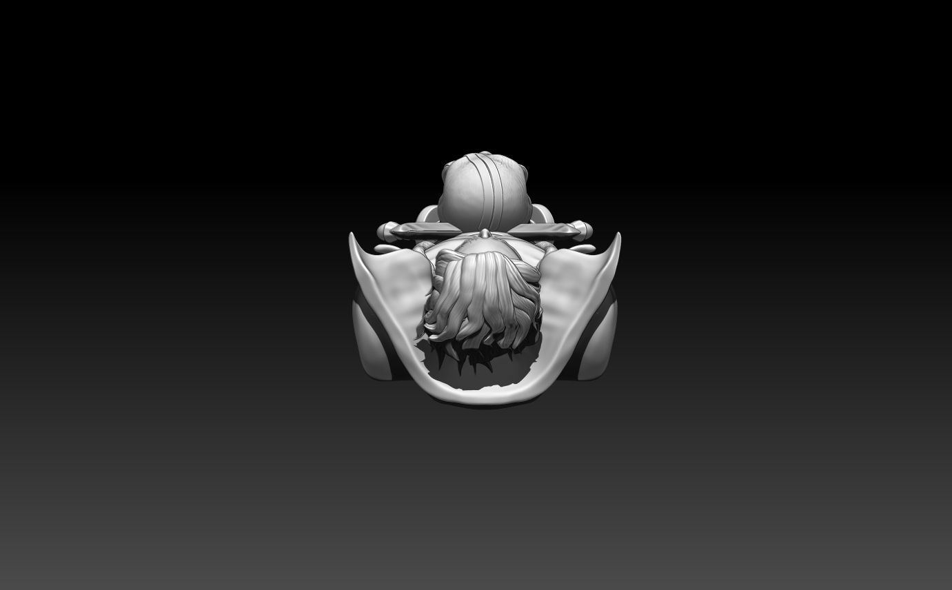 Shanks bust  3D print model_9