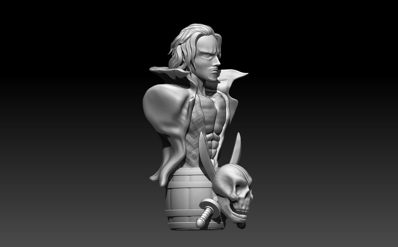 Shanks bust  3D print model_8