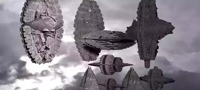 Aztec Ancient Ship Collection 3 3D model