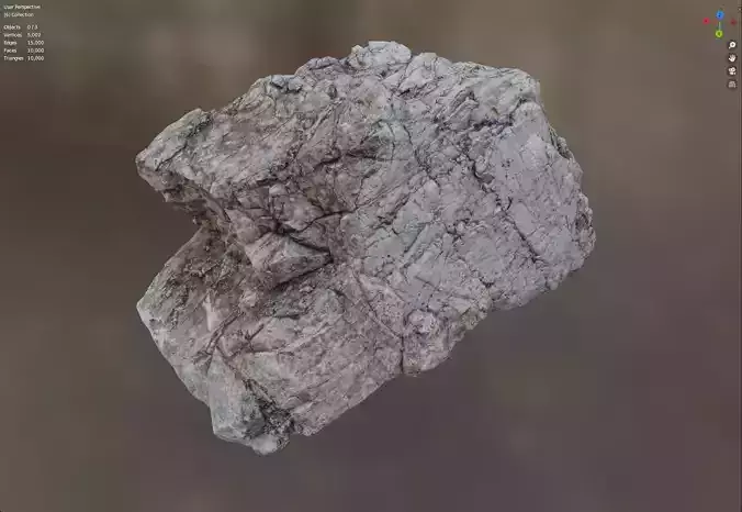 MicroFractured Quartz 1 - 8K Textures - 6 Mesh Resolutions