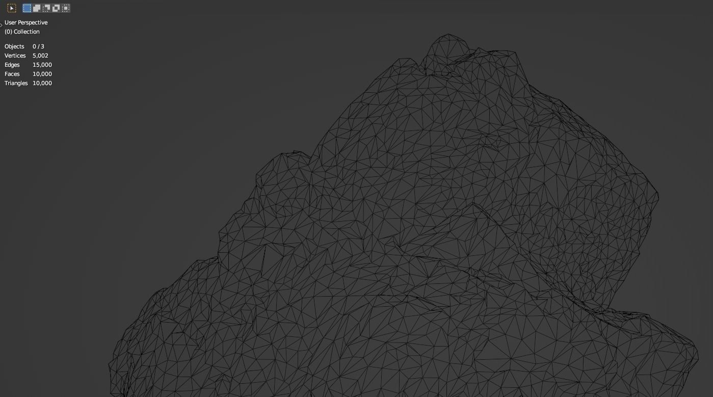 MicroFractured Quartz 1 - 8K Textures - 6 Mesh Resolutions Low-poly 3D model_5