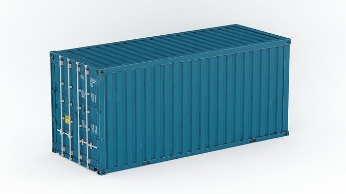Generic Container 20ft PBR Realistic 3D model
