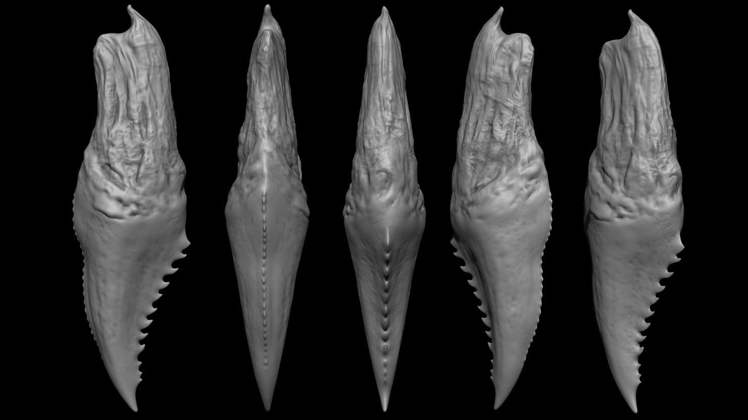 3D PRINTABLE DAY SHIFT MOVIE EXTRACTED VAMPIRE FANGS 3D print model_8