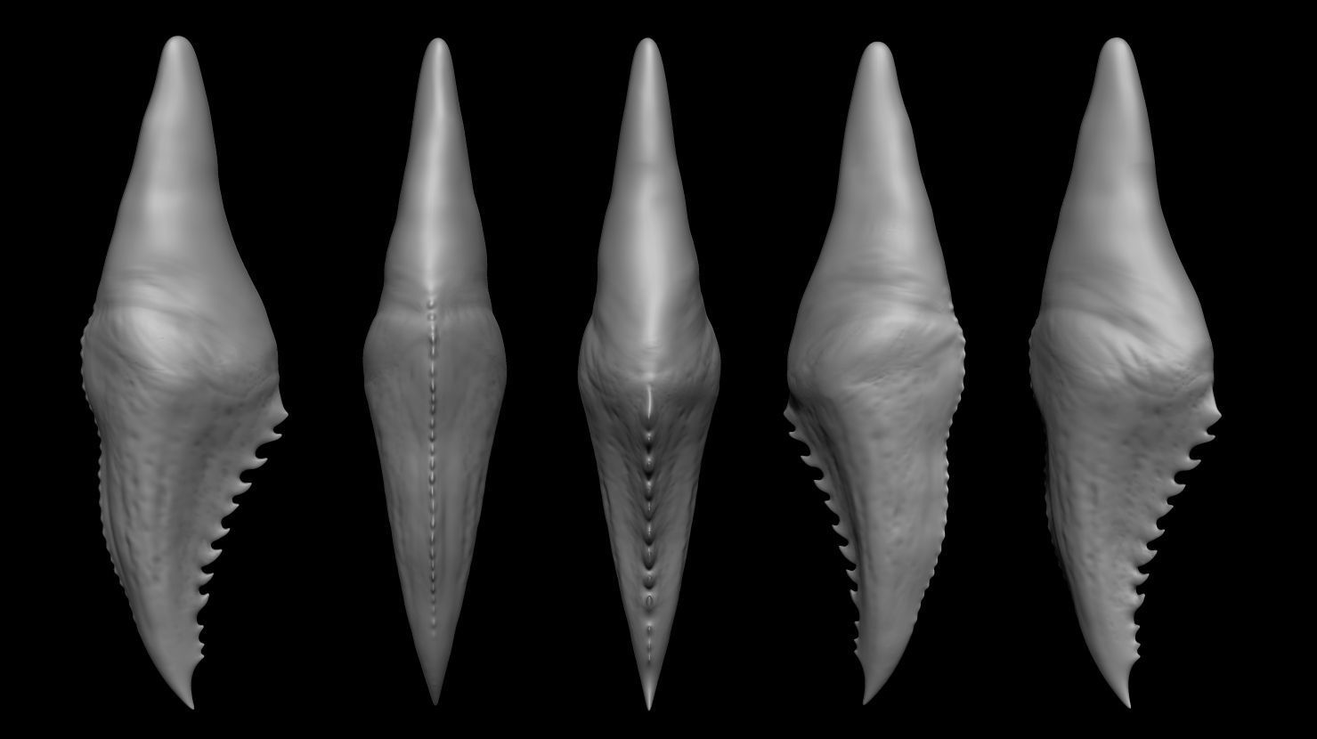 3D PRINTABLE DAY SHIFT MOVIE EXTRACTED VAMPIRE FANGS 3D print model_9