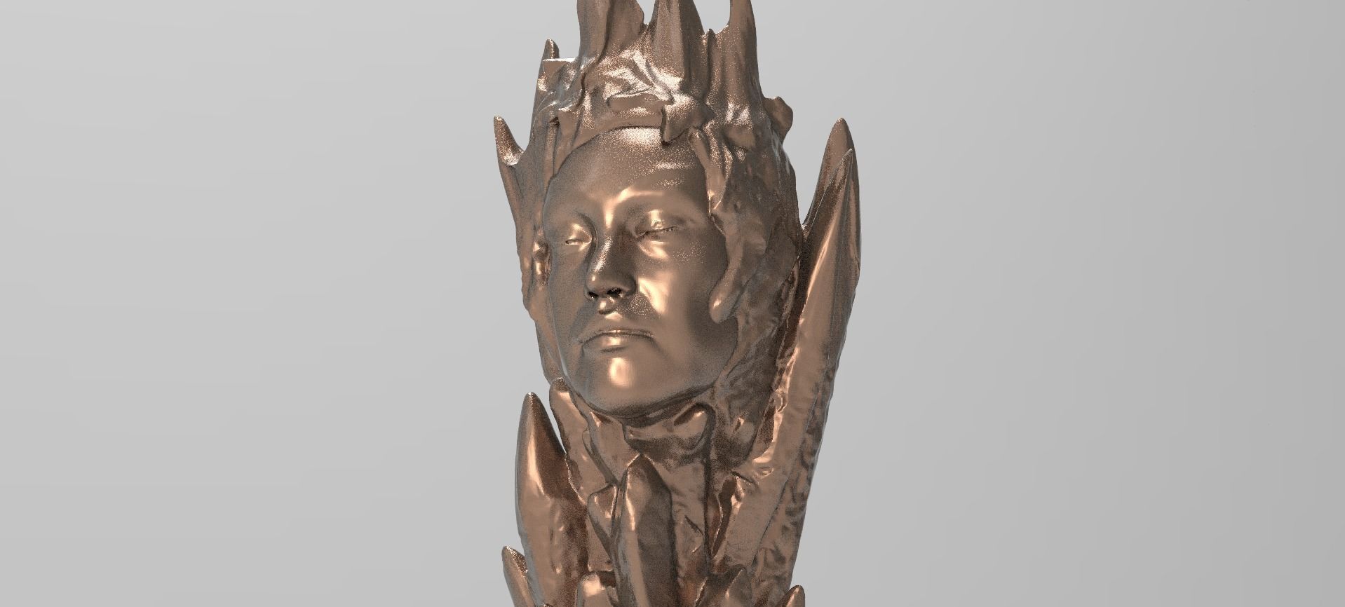 Crystal Head Art Sculpture 1 3D model_1