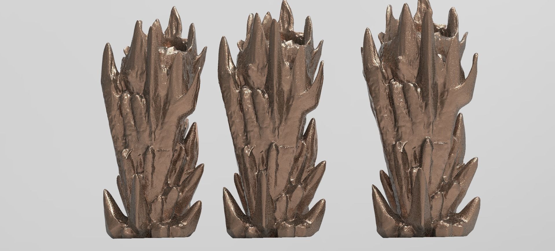 Crystal Head Art Sculpture 1 3D model_2