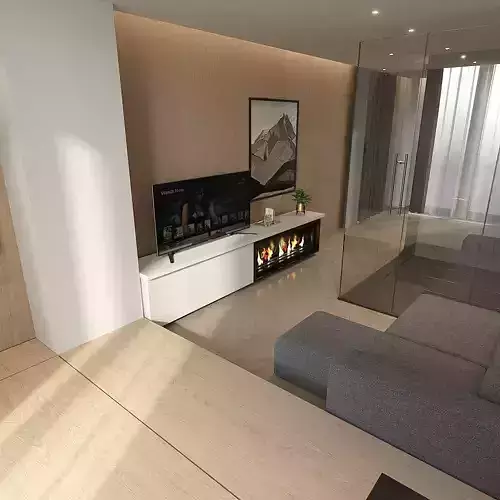 Hotel Room 3D Model Interior Scene