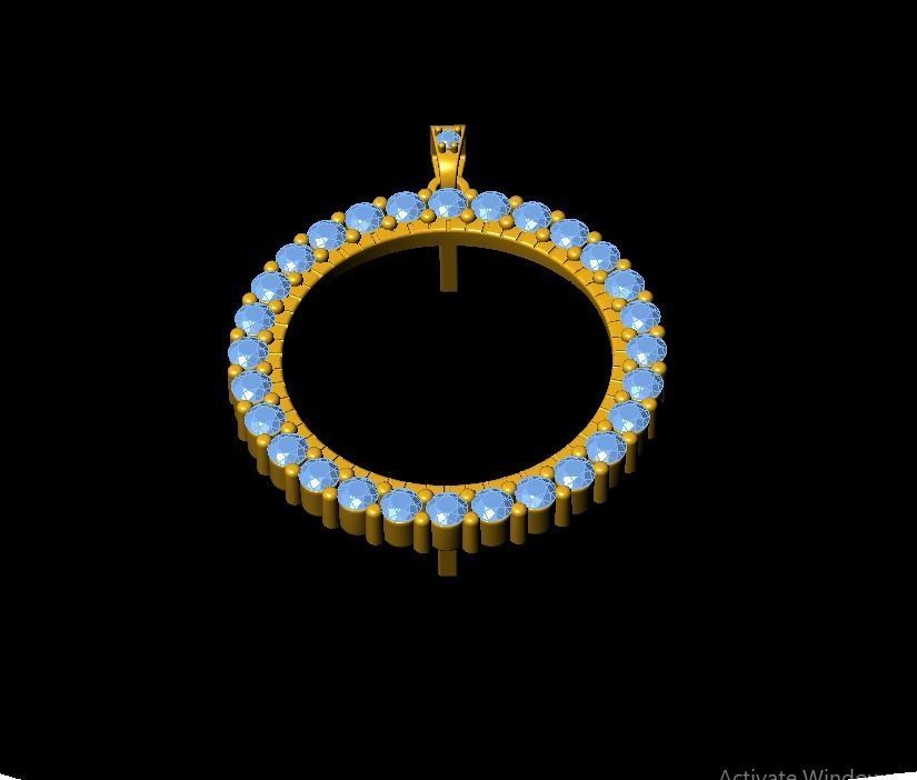 Coin Frame for Dime 3D print model_17