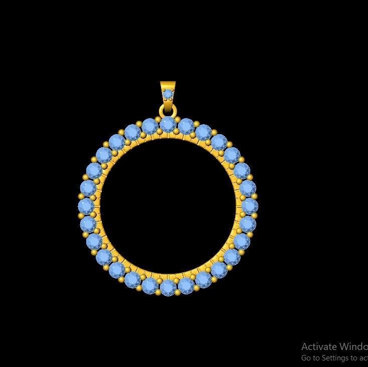 Coin Frame for Dime 3D print model_16